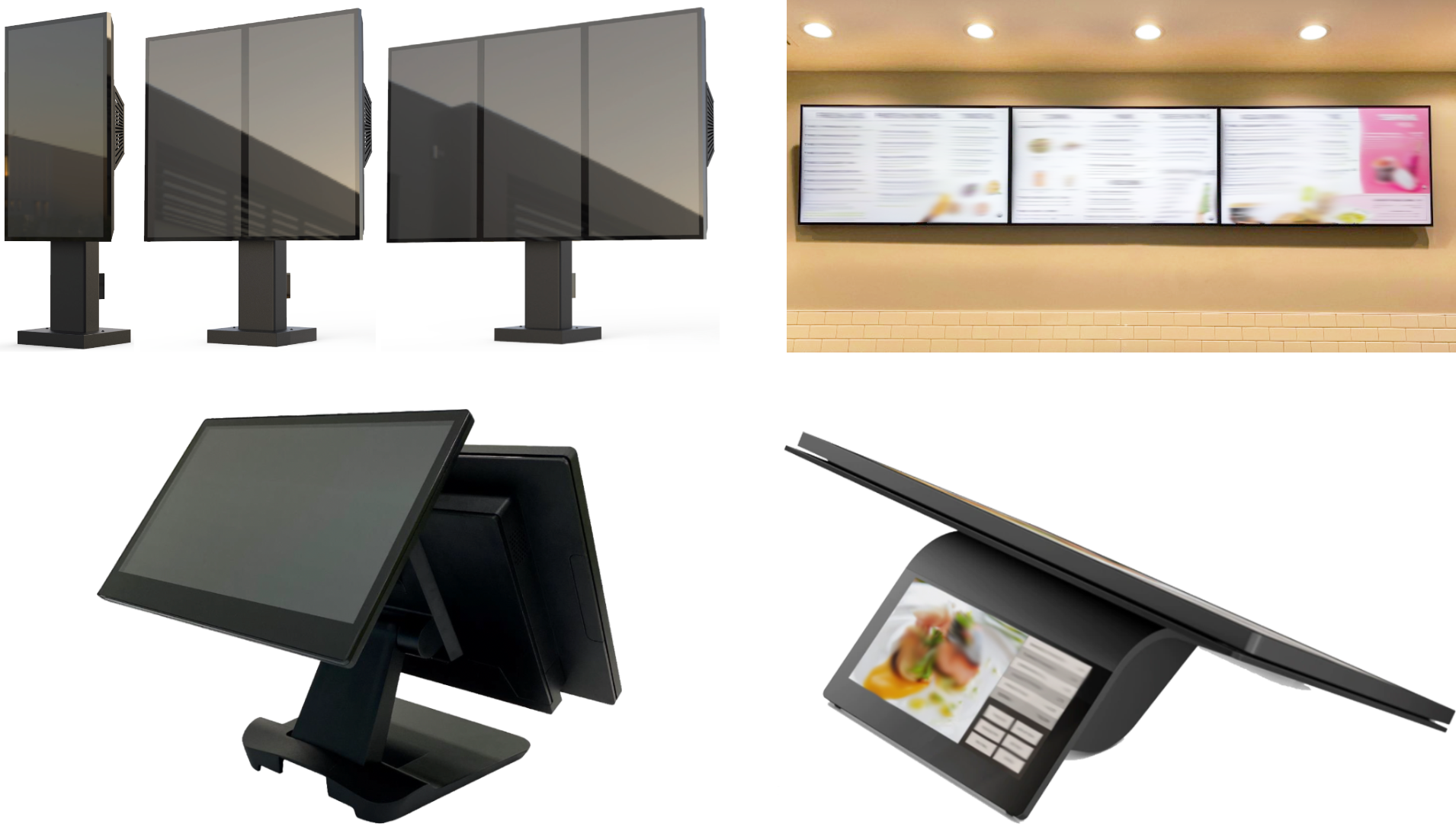 [en] Examples digital content displays: